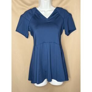 Tommie Copper Navy Shoulder Support Short Sleeve Shirt L NWT